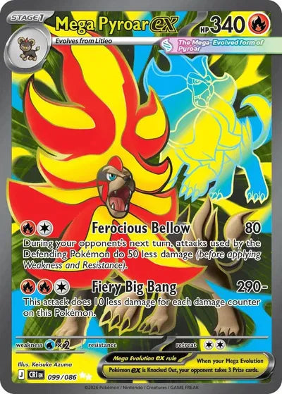 Mega Pyroar ex (099/086) [Chaos Rising]