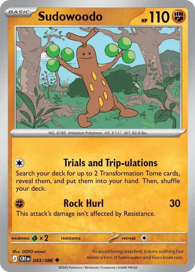 Sudowoodo (043/086) [Chaos Rising]