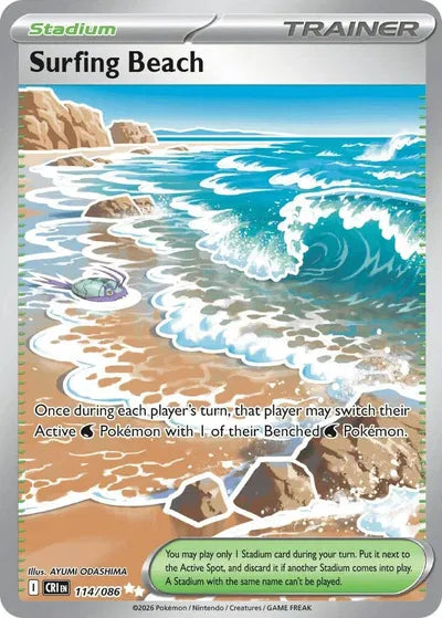 Surfing Beach (114/086) [Chaos Rising]
