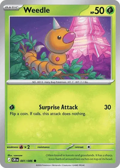 Weedle (001/086) [Chaos Rising]