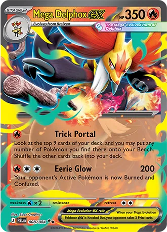 Mega Delphox ex (008/084) [Pitch Black]
