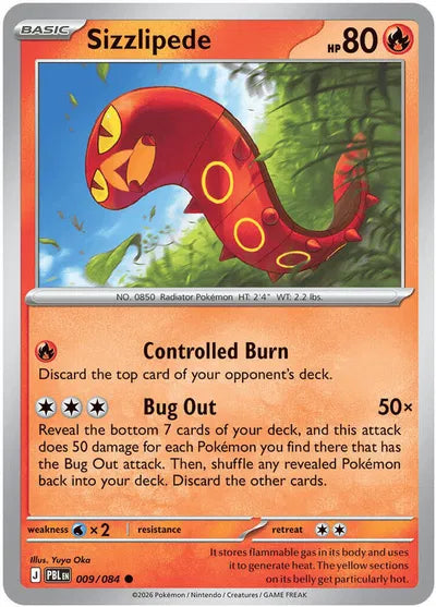 Sizzlipede (009/084) [Pitch Black]