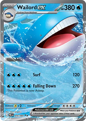 Wailord ex (016/084) [Pitch Black]