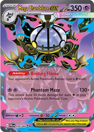 Mega Chandelure ex (038/084) [Pitch Black]