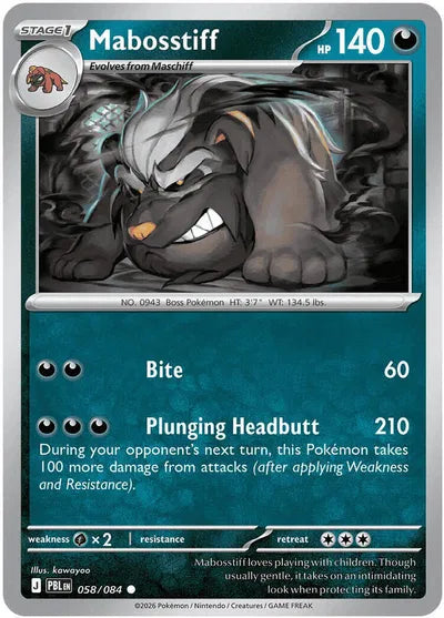 Mabosstiff (058/084) [Pitch Black]