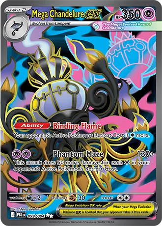 Mega Chandelure ex (099/084) [Pitch Black]