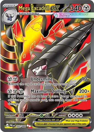 Mega Excadrill ex (103/084) [Pitch Black]