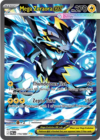 Mega Zeraora ex (114/084) [Pitch Black]