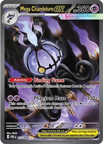 Mega Chandelure ex (115/084) [Pitch Black]